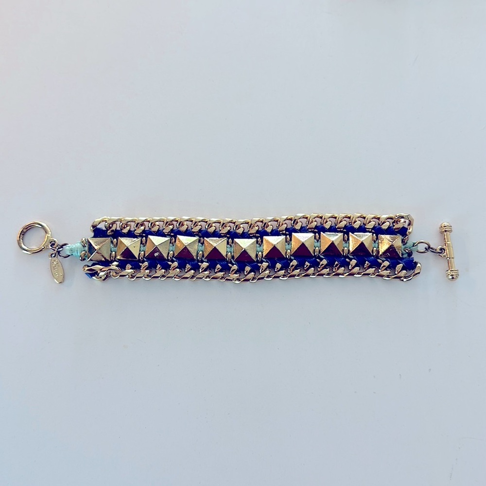 Boutique blue and gold bracelet